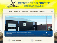 Tablet Screenshot of dutchseedgroup.com